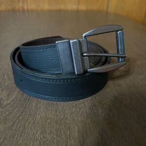 Kontoor Mens Leather Belt Black Buckle Size 40 US Europe 100 Made In Mexico